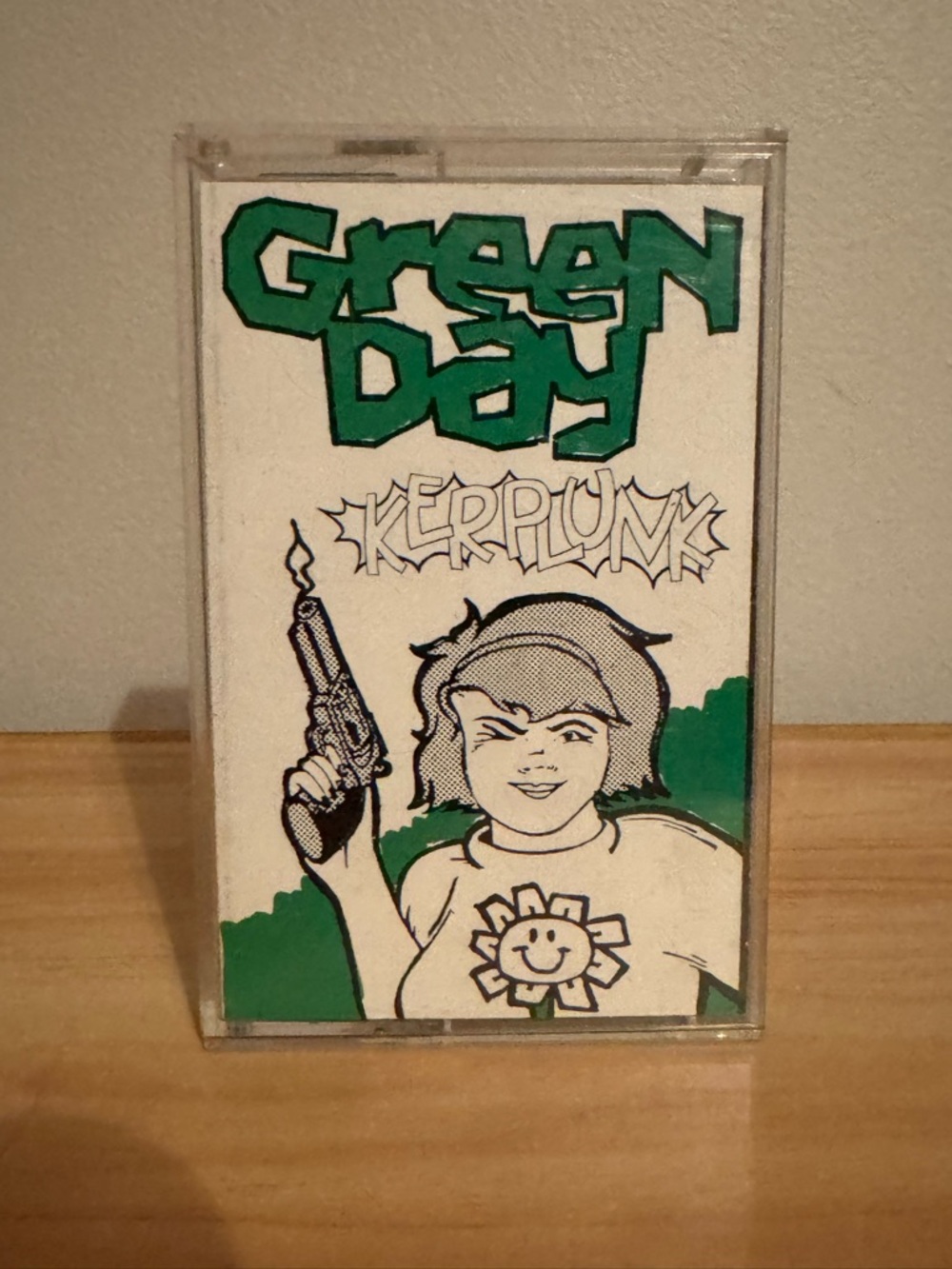 GREEN DAY -Kerplunk Cassette Tape - Green/White